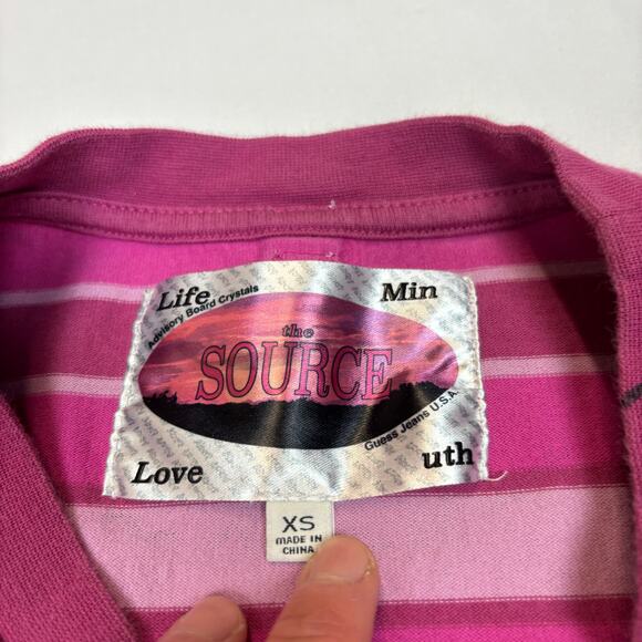 Advisory Board Crystals Guess The Source Shirt Men's XS Striped Long Sleeve - Picture 4 of 11